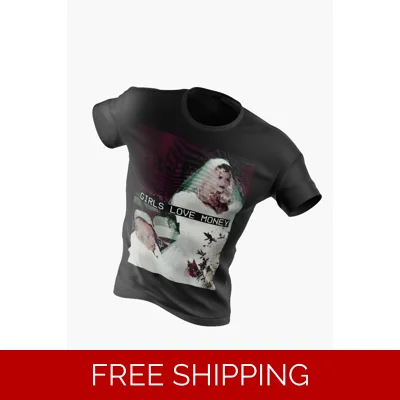 Girls Love Money Nikki Graphic Streetwear T-Shirt | Leenoz